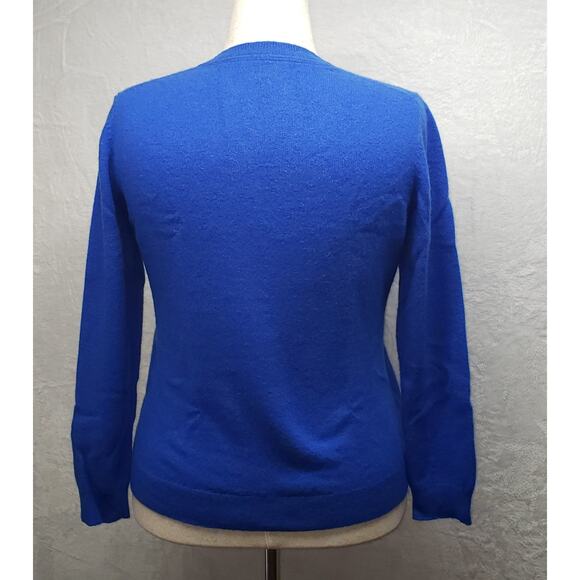 Charter Club 100% Cashmere Royal Blue V‑Neck Sweater Women’s XL - Picture 2 of 10